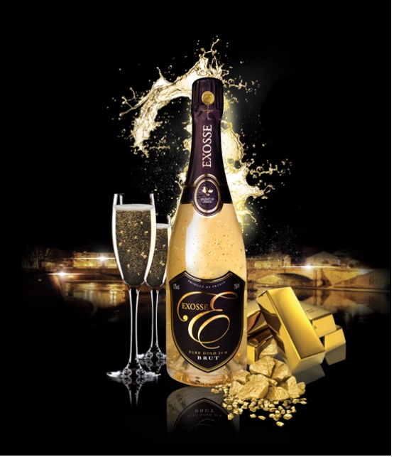 Boisson de luxe et Boisson à paillettes d'or