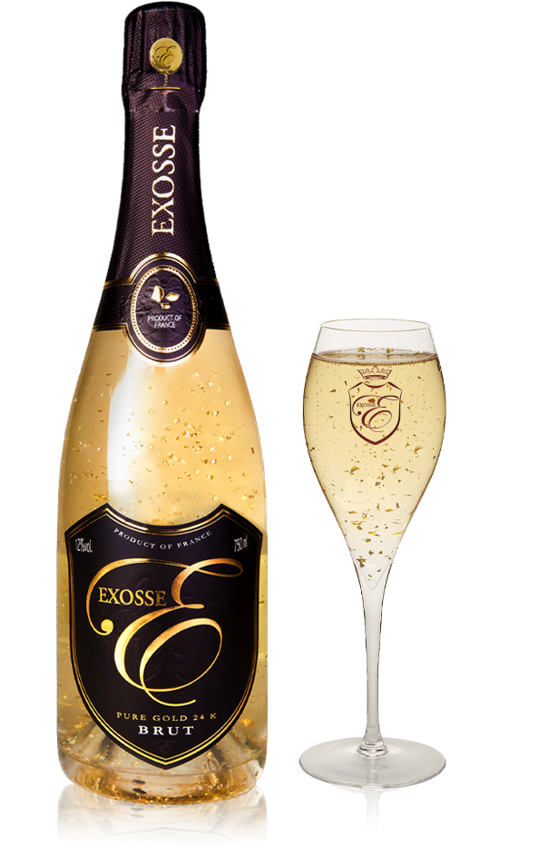 Boisson de luxe et Boisson à paillettes d'or